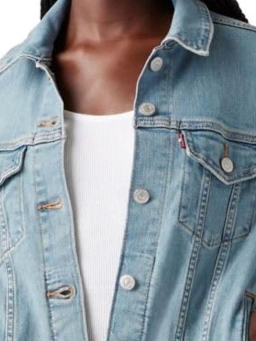 Levi's Light Blue Denim Jean Jacket - Picture 3 of 6